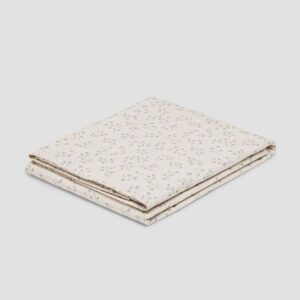 Piglet in Bed Cream Spring Sprig Cotton Flat Sheet