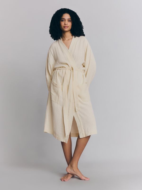 Piglet in Bed Pearl Cotton Gauze Robe
