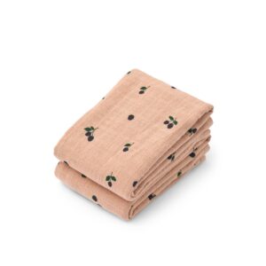 리우드 머슬린 천 2매 세트 - 페일 토스카니 | LEWIS Muslin Cloth 2-Pack - Mini Berry / Pale tuscany
