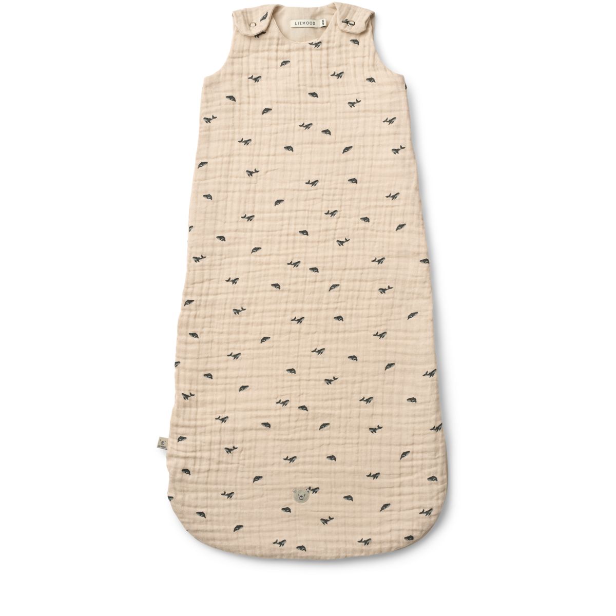 리우드 슬리핑백 (수면조끼) - 샌디 | Flora Printed Sleeping Bag - Mini whale / Sandy