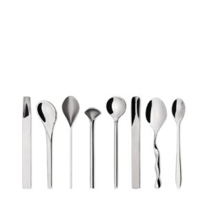 알레시(Alessi) 일 카페 AMMI08SET 스테인리스 디자인 커피 스푼 4개 세트