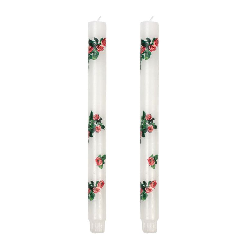 TOILETPAPER Set of 2 Stem Candles ROSES | Seletti 이탈리아 디자인