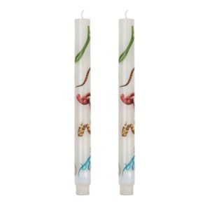 TOILETPAPER Set of 2 Stem Candles SNAKES WHITE | Seletti 이탈리아 디자인