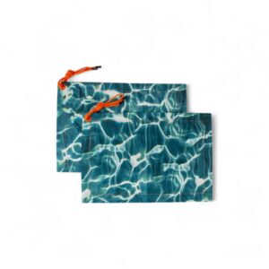 American placemat set 2pz - Cm 40X60 ACQUA | Seletti 이탈리아 디자인