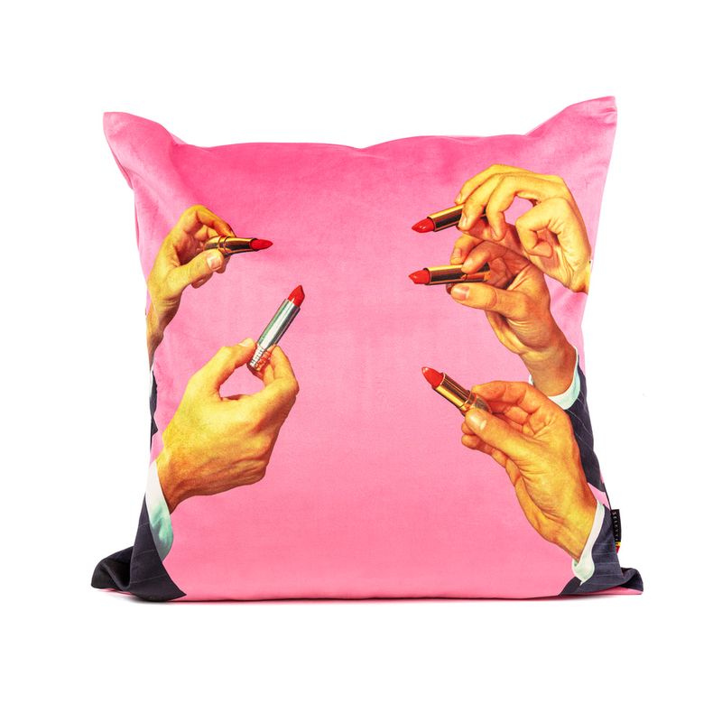 Cushion Pink Lipstick With Plume Padding | Seletti 이탈리아 디자인