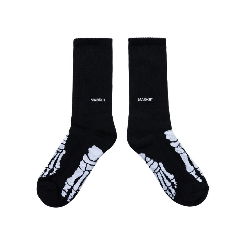 SKELETON CREW SOCKS - BLACK | 마켓스튜디오 양말