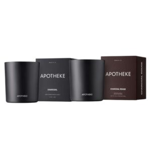 APOTHEKE The Charcoal Fragrance Collection Candle Duo