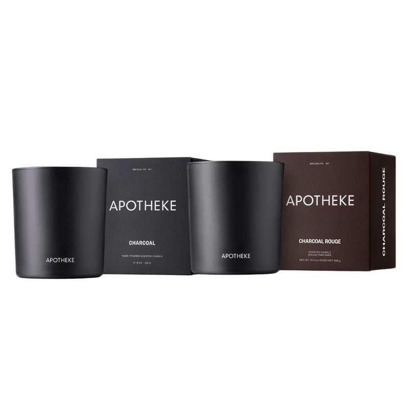 APOTHEKE The Charcoal Fragrance Collection Candle Duo