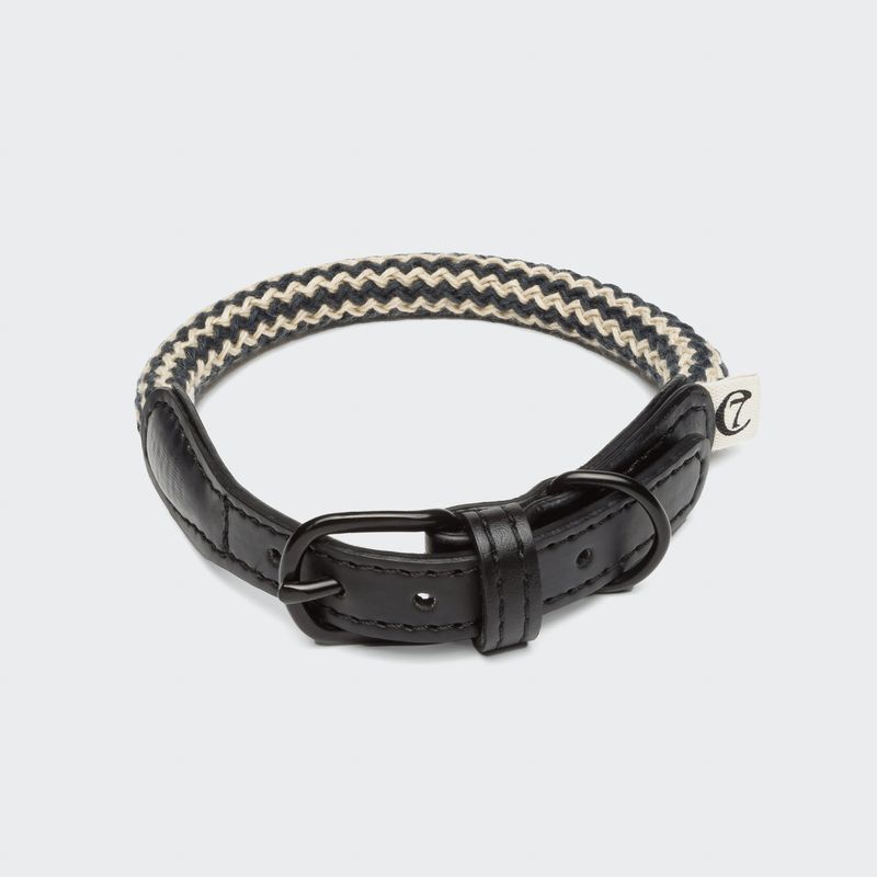 Cloud7 Dog Collar Mauerpark Zigzag Black