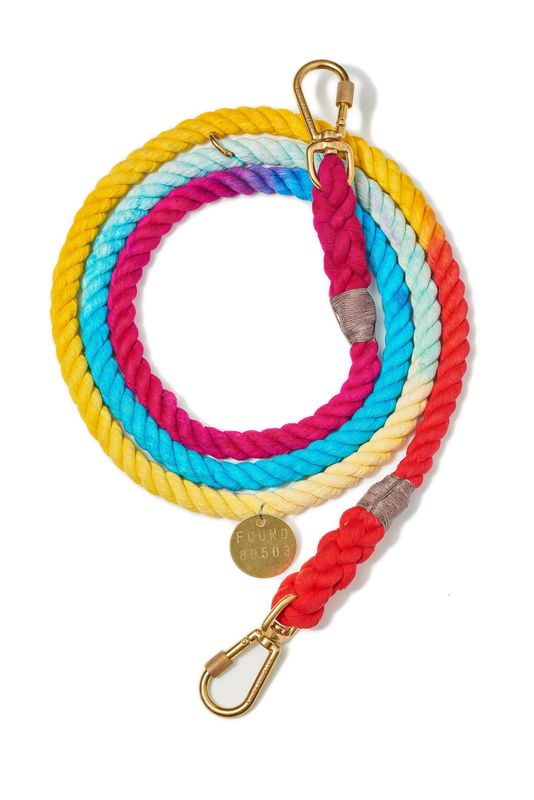 Found My Animal Prismatic Cotton Rope Dog Leash | Adjustable | Found My Animal