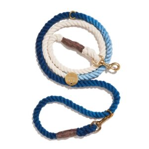Found My Animal Navy Cotton Rope Dog Leash by Found My Animal | Bolt Snaps, Adjustable