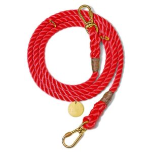 Found My Animal Red Rope Dog Leash, Adjustable - Found my Animal