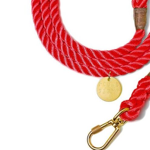 Found My Animal Red Rope Dog Leash, Adjustable - Found my Animal - Image 3