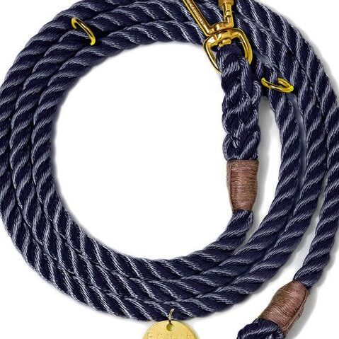 Found My Animal Navy Rope Dog Leash, Adjustable & Handcrafted - Found My Animal - Image 2