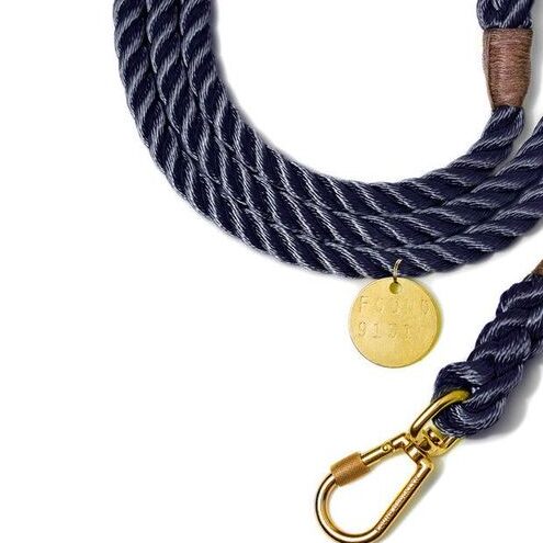 Found My Animal Navy Rope Dog Leash, Adjustable & Handcrafted - Found My Animal - Image 3
