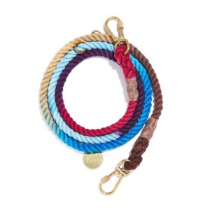 Found My Animal Mood Ring Ombre Cotton Rope Dog Leash by Found My Animal | Adjustable & Handcrafted