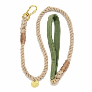 Found My Animal Olive Waxed Cotton Canvas Animal Leash