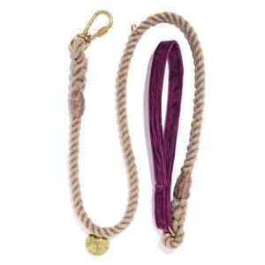 Found My Animal Vintage Purple Washable Velvet Animal Leash