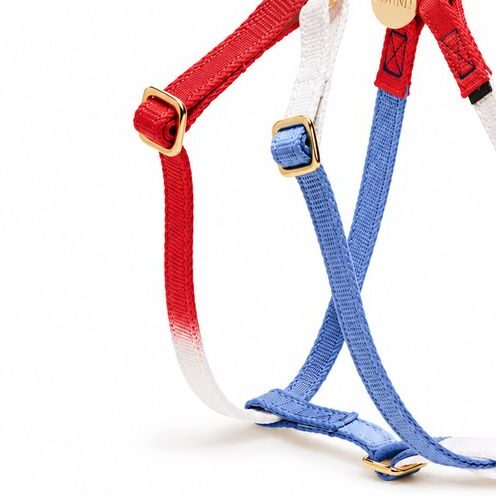 Found My Animal Found My Animal Red, White & Blue Cotton Dog & Cat Harness – Adjustable, Durable & Stylish - Image 3