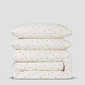Piglet in Bed Posy Bud Linen Blend Duvet Set