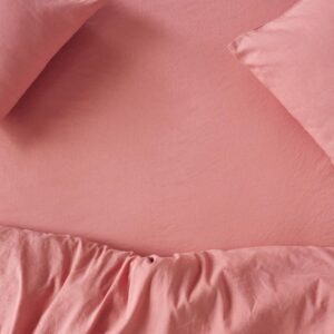 Piglet in Bed Dusty Pink Linen Blend Fitted Sheet