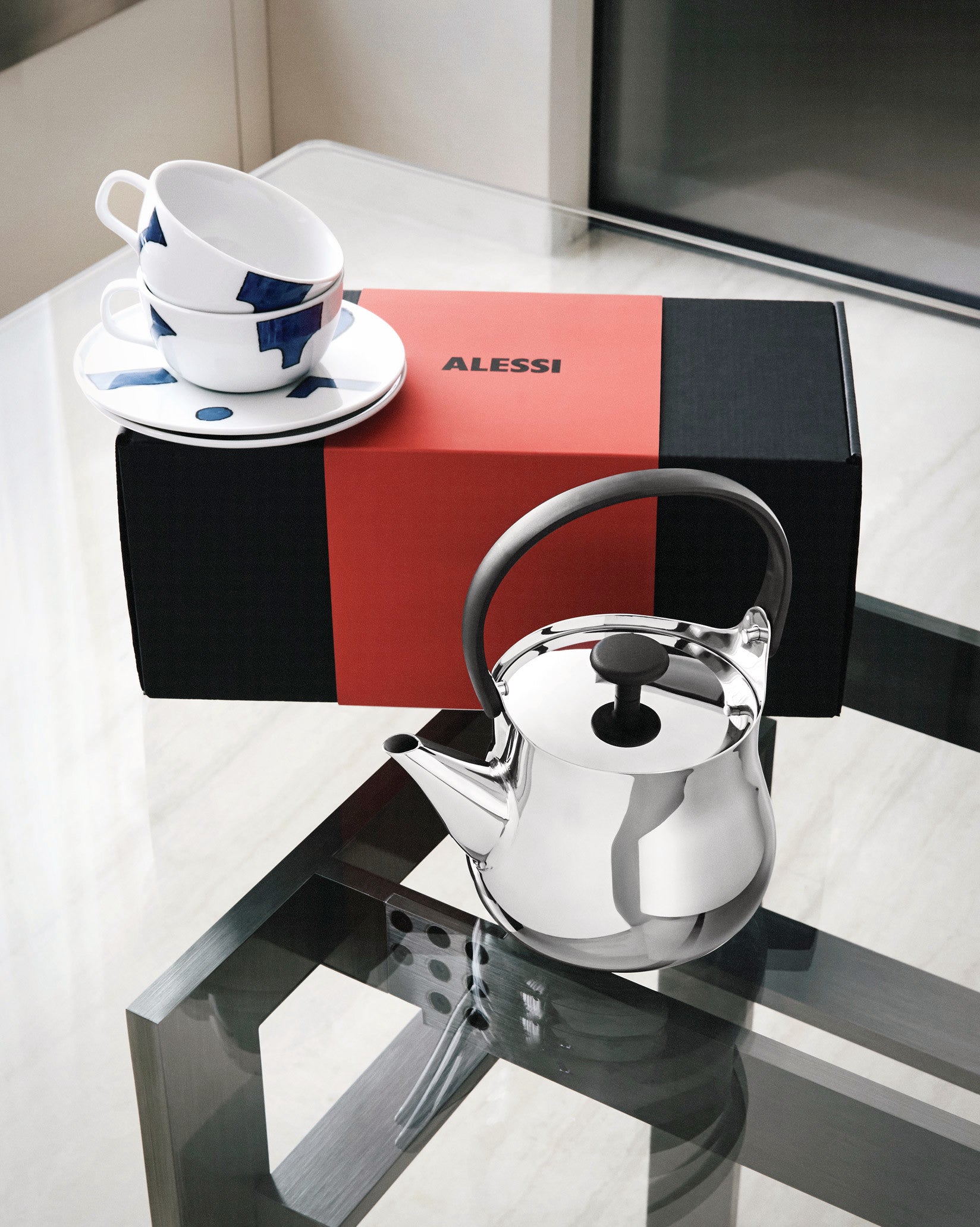 알레시(Alessi) AAM32 1 프루스트패럿 디자인 와인 코르크마개프로퓨즈 알루미늄PC 검정 싱글 - Image 2