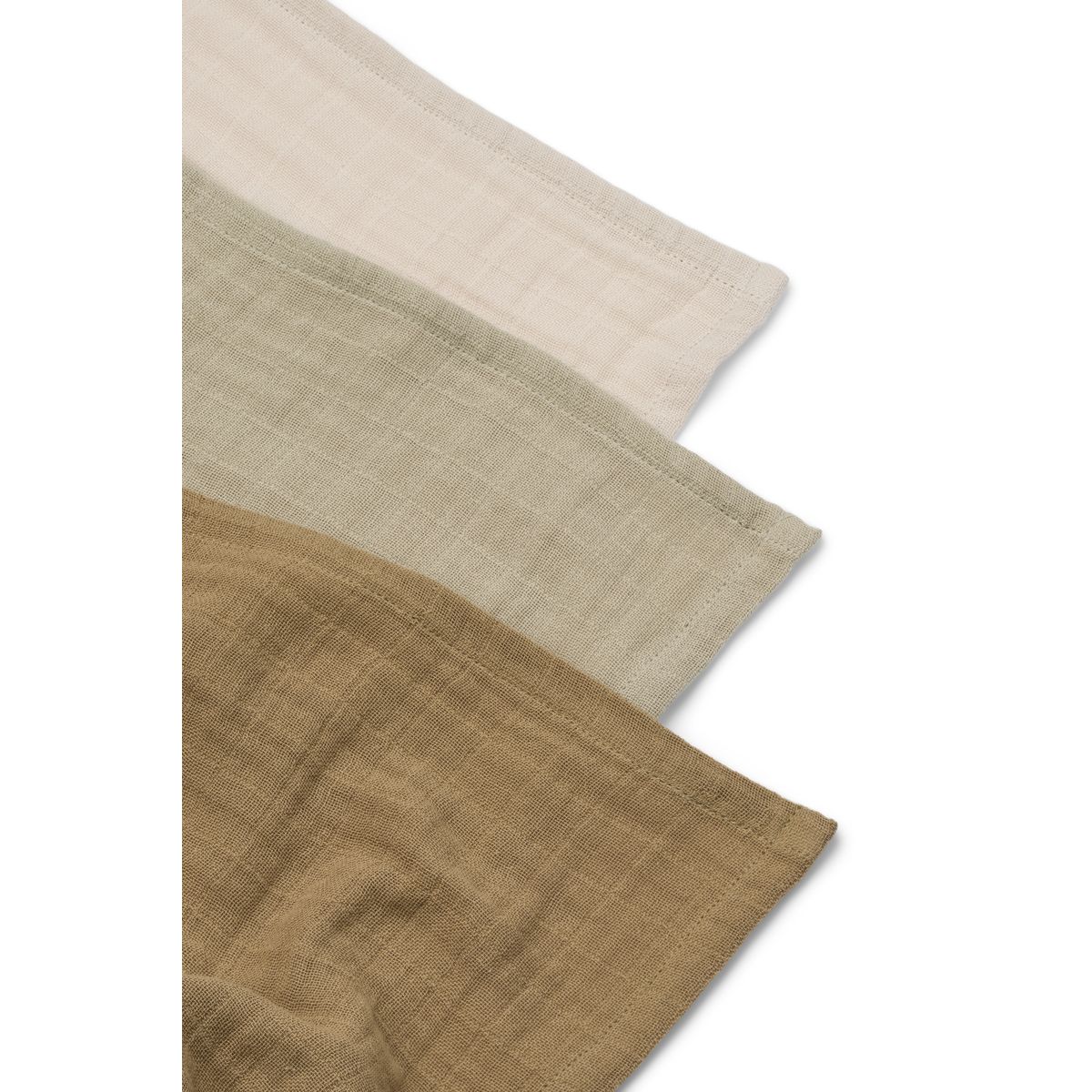 리우드 머슬린 천 3매 세트 - 샌디 | Lewis Muslin Cloth 3-pack - Sandy mix - Image 2