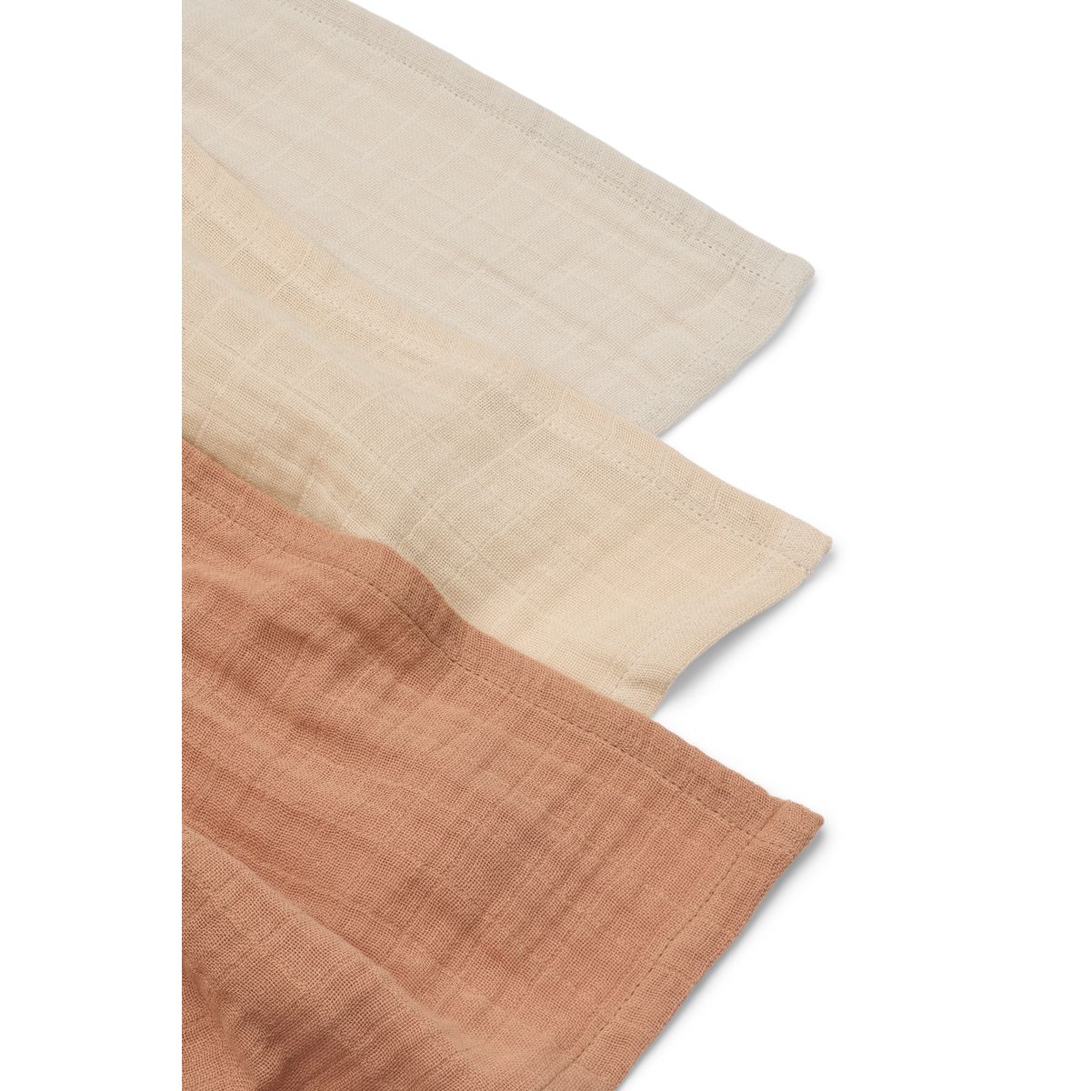 리우드 머슬린 천 3매 세트 - 토스카니 로즈 | Lewis Muslin Cloth 3-pack - Tuscany rose mix - Image 2