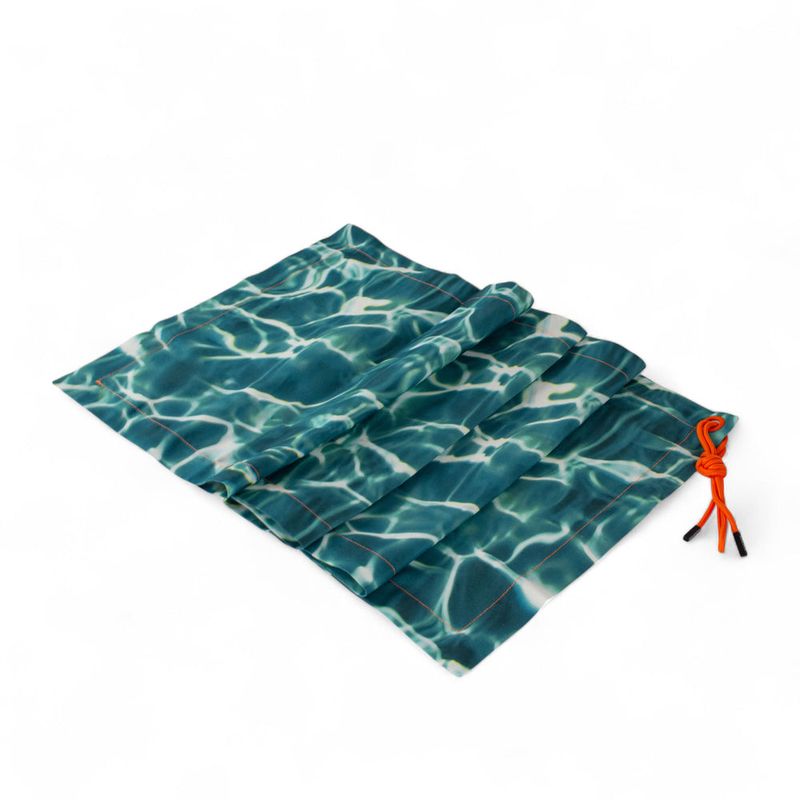 Cotton table runner - Cm 50X150 ACQUA | Seletti 이탈리아 디자인 - Image 2