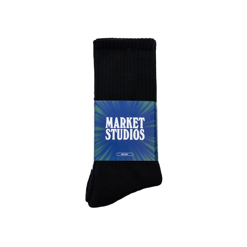 CML CREW SOCKS - BLACK | 마켓스튜디오 양말 - Image 2