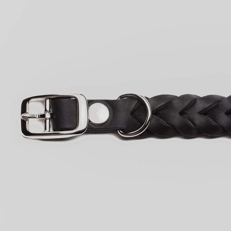 Cloud7 Dog Collar Central Park Black Silver - Image 2