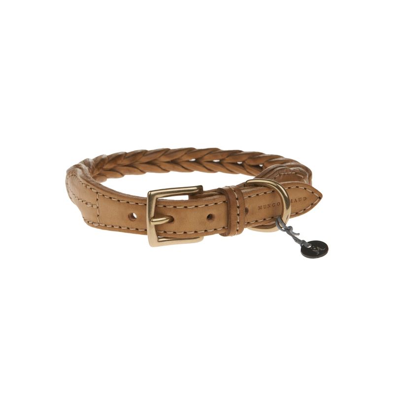 Mungo & Maud Plaited Leather Dog Collar - Image 2