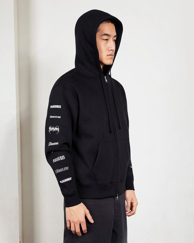 WORDMARK ZIP HOODIE | Pleasures 후드티 - Image 2