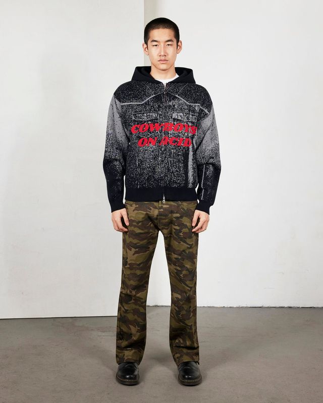 ACID COWBOY KNITTED HOODIE | Pleasures 후드티 - Image 2