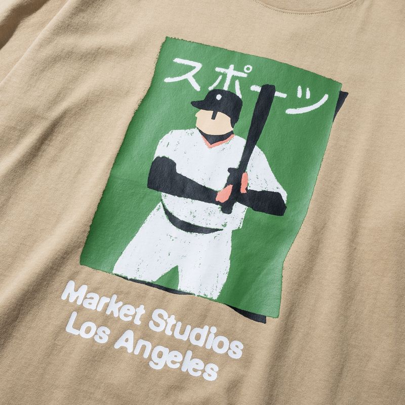 ILLUSTRATED BASEBALL T-SHIRT | 마켓스튜디오 티셔츠 - Image 3