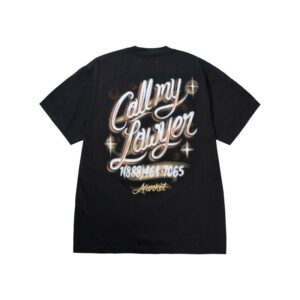 AIRBRUSH CALL MY LAWYER T-SHIRT | 마켓스튜디오 티셔츠