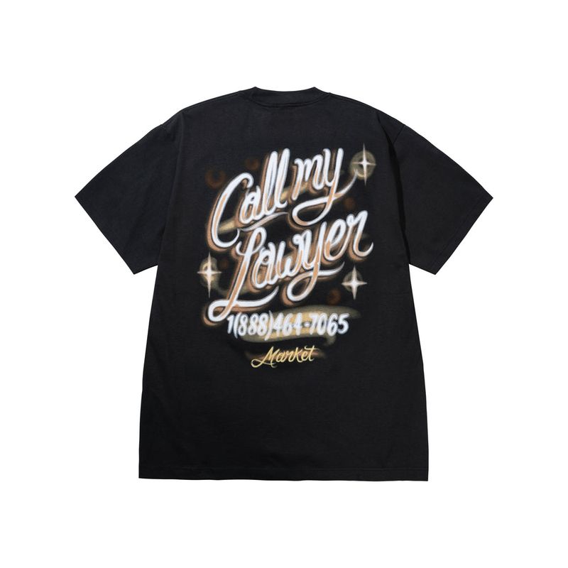 AIRBRUSH CALL MY LAWYER T-SHIRT | 마켓스튜디오 티셔츠