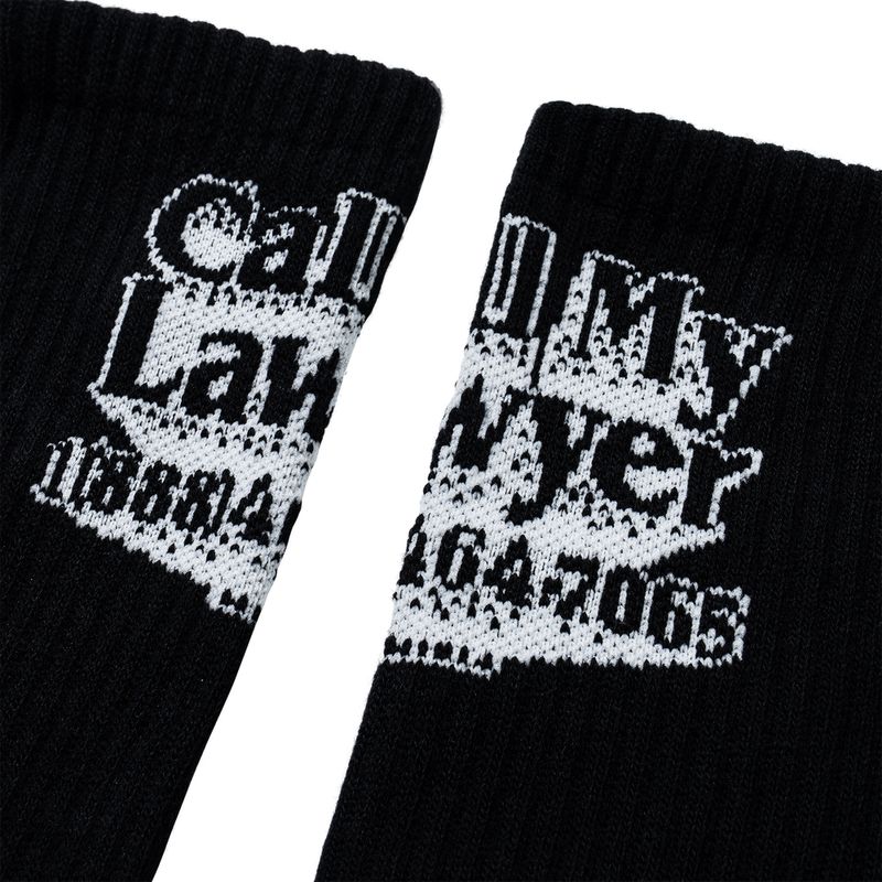 CML CREW SOCKS - BLACK | 마켓스튜디오 양말 - Image 3