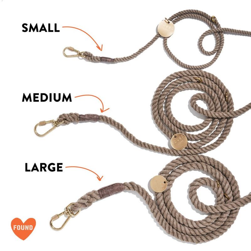 Found My Animal The Lois Ombre Cotton Rope Dog Leash, Adjustable | Found My Animal - Image 3