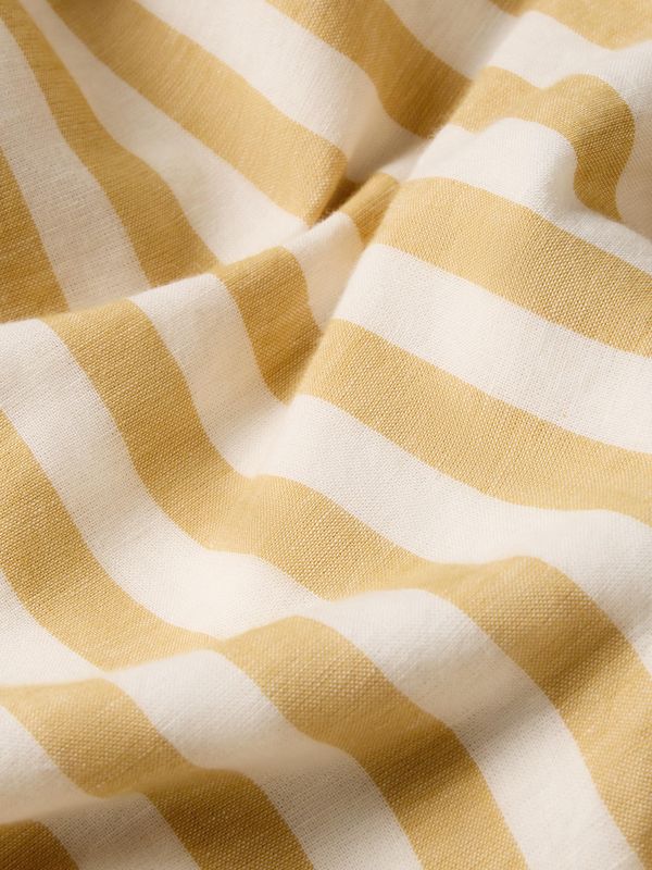 Piglet in Bed Honey Pembroke Stripe Linen Blend Pillowcases (Pair) - Image 3