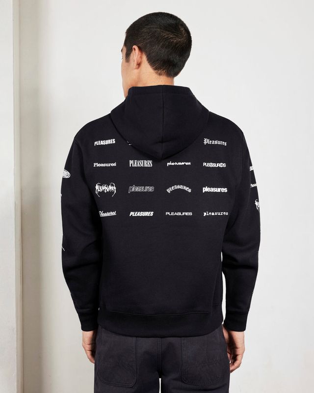 WORDMARK ZIP HOODIE | Pleasures 후드티 - Image 3