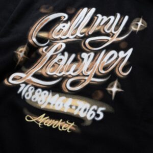 AIRBRUSH CALL MY LAWYER HOODIE | 마켓스튜디오 후드티