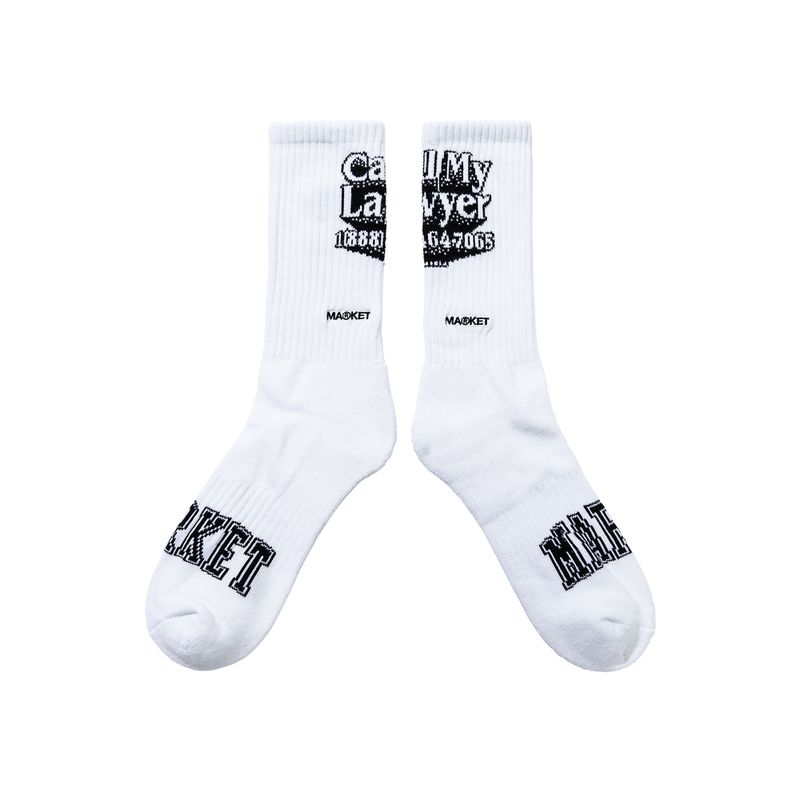CML CREW SOCKS - WHITE | 마켓스튜디오 양말 - Image 4