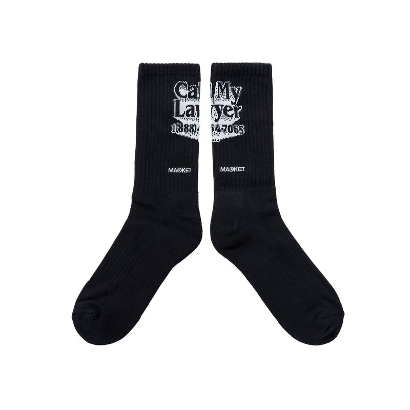 CML CREW SOCKS - BLACK | 마켓스튜디오 양말 - Image 4