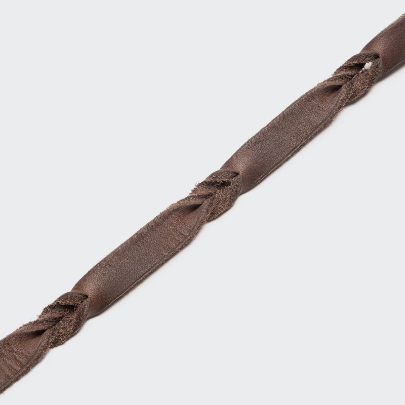 Cloud7 Dog Collar Riverlino Saddle Brown Silver - Image 4