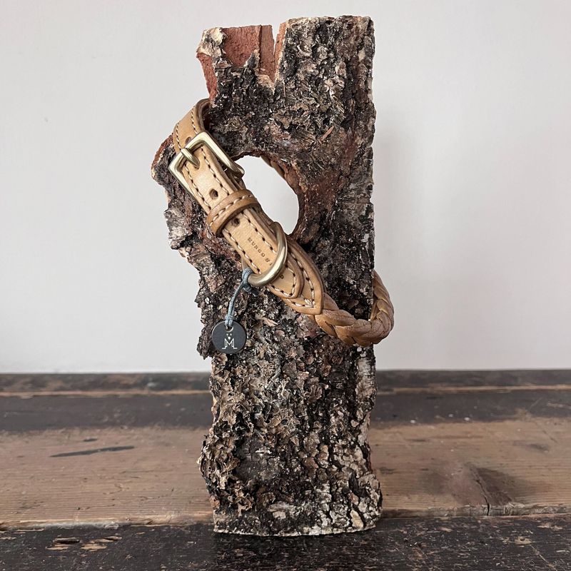 Mungo & Maud Plaited Leather Dog Collar - Image 4