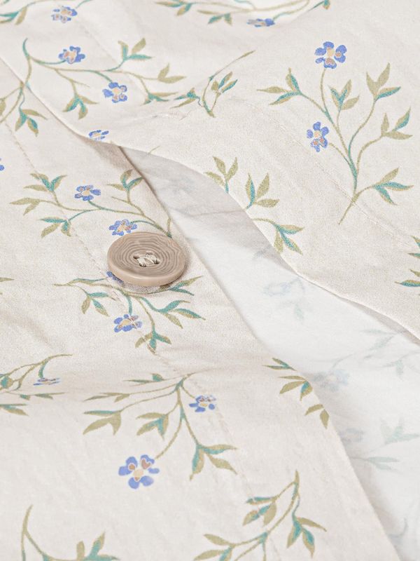 Piglet in Bed Cream Spring Sprig Cotton Duvet Cover - Image 4