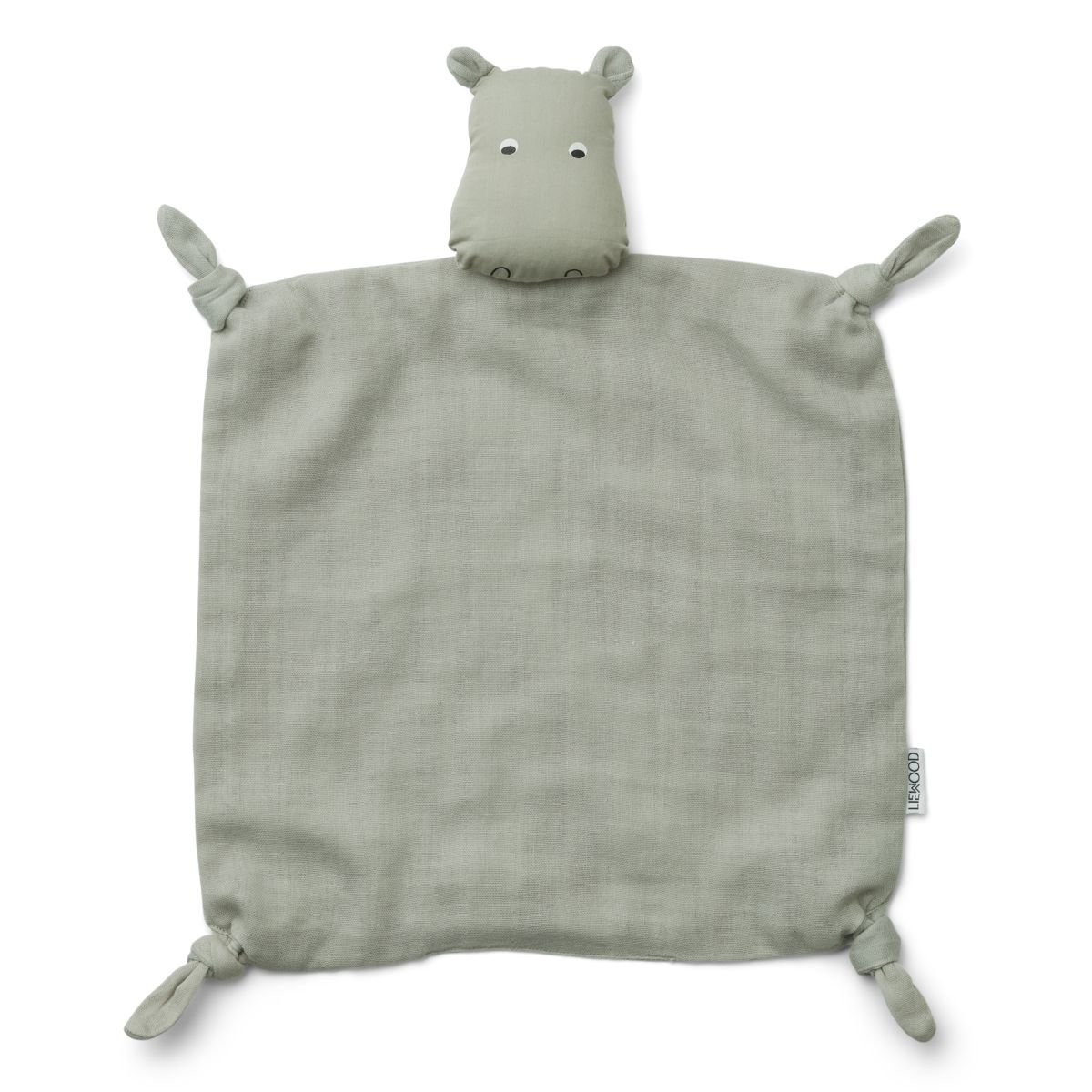리우드 베이비 인형 손수건 - 도브 블루 | Agnete Cuddle Cloth - Hippo dove blue