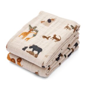 리우드 머슬린 천 2매 세트 - 샌디 | LEWIS Muslin Cloth 2-Pack - All together / Sandy
