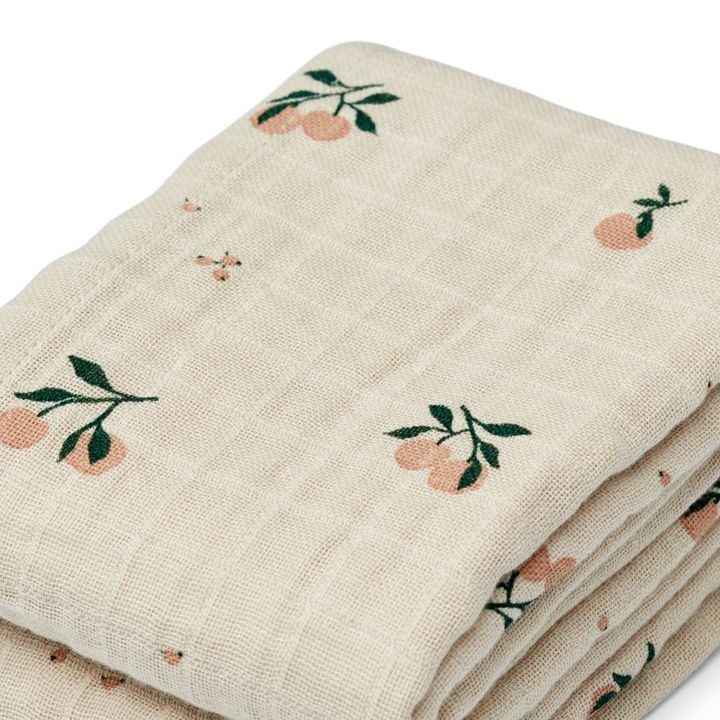 리우드 머슬린 천 2매 세트 - 시쉘 | Lewis Muslin Cloth 2-pack - Peach / Sea shell mix - Image 2